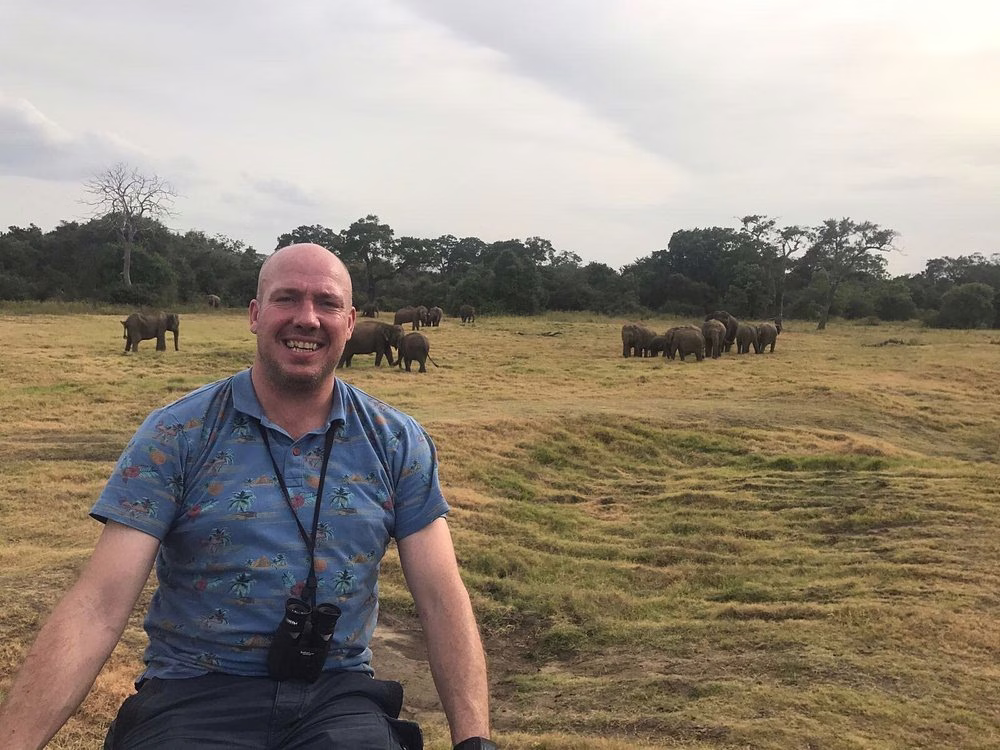 Colorful bird at Kaudulla National Park